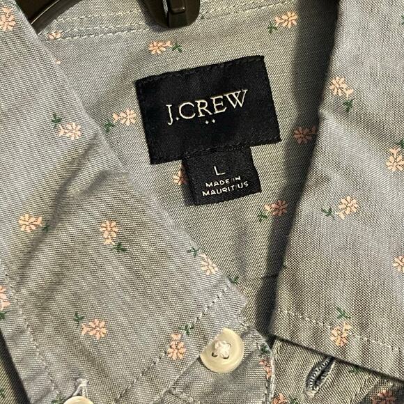 J.Crew Men's Casual Ditsy Floral Button Down Shirt Size Large - Picture 3 of 6